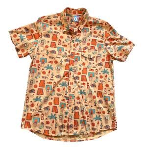 Mokuyobi Slam Dunk Paradise Button Up Shirt Size XL XLarge Casual Cotton